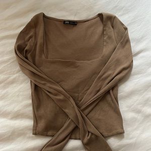 Zara Square Neck Top